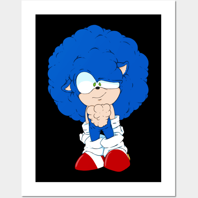 Sonic the Fluffhog Wall Art by Squid Mama Art